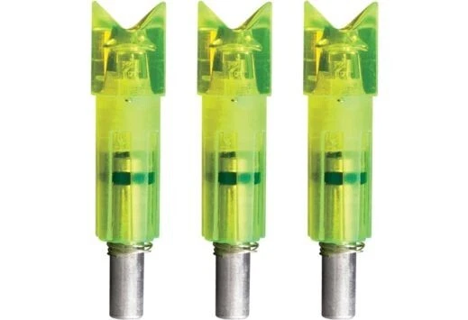 Lumenok Lighted Nock Xbow Grn Crescent Easton Carbon 3pk ECC3G