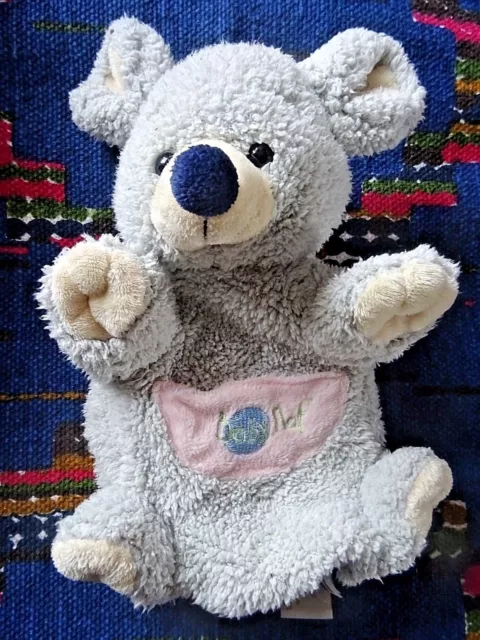 Dp/ Doudou Marionnette  Baby Nat Souris Gris Poche Rose Bleu  Etat Neuf