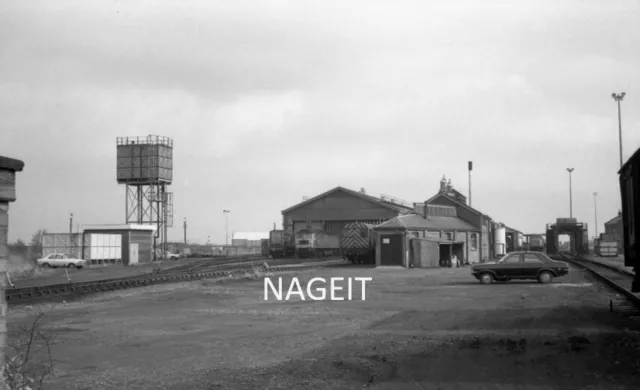 35mm Railway Negative ENGINE SHED WHITEMOOR YARD MARCH 1982 #7630