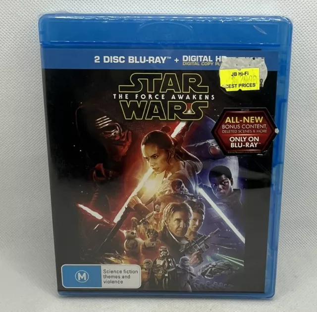 Star Wars: Episode VII The Force Awakens Blu-ray 2 Disc Set New/Sealed Free Post