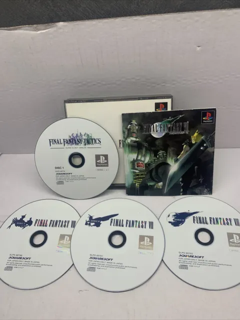 Final Fantasy 7 VII PS1 Sony Playstation 1 From Japan NTSC-J FULL SET 4 DISCS