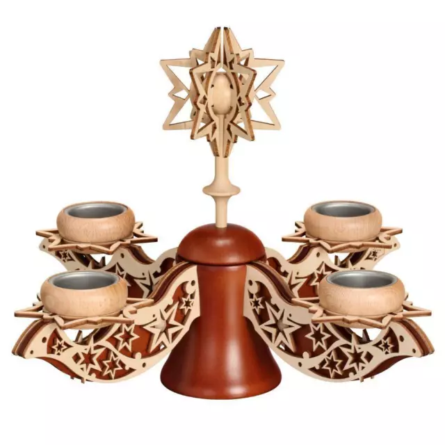 Candelabro de Adviento Braun Con 4 Velas Candelita Hxlxb 27x39x39cm Nuevo