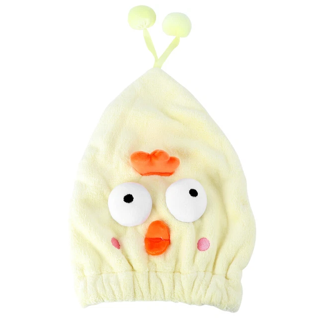 Hut Aus Korallenvlies Für Trockenes Haar Haartrockener Turban Yellow