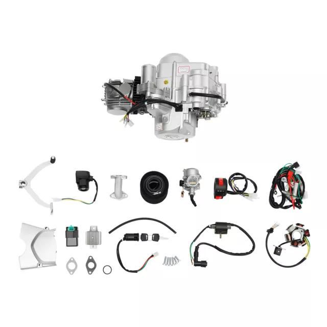 125 CCM 4 takt  Engine Motor 3+1 Rückwärts für ATV QUAD Go Kart Motocross 2