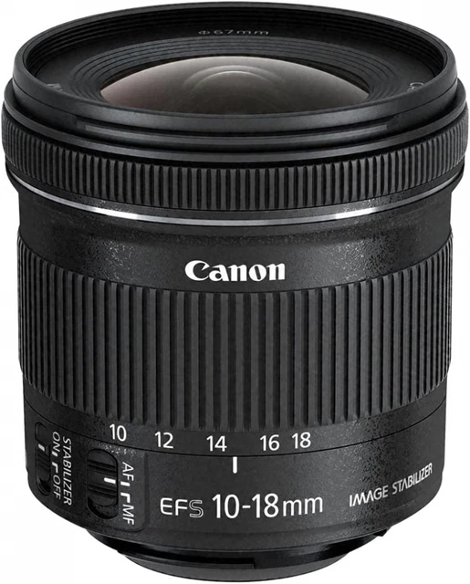 CANON EF-S 10-18 mm f/4.5-5.6 obiettivo IS STM n.