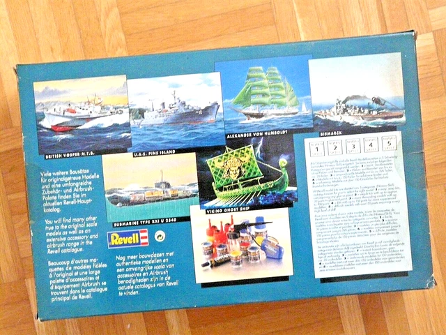 Maquette Revell Mississippi Queen – 1:271 – Bateau – Pièces En Grappes – Boîte Abîmée