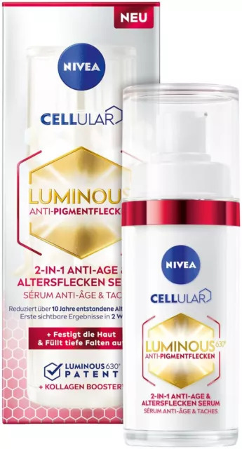 Nivea Cellular Luminous 630 Anti-Pigmentflecken Alterspflecken-Serum 30ml