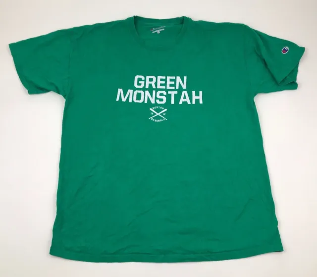 Boston Maglietta Baseball Taglia Large L Verde T-Shirt Manica Corta Maglia Uomo