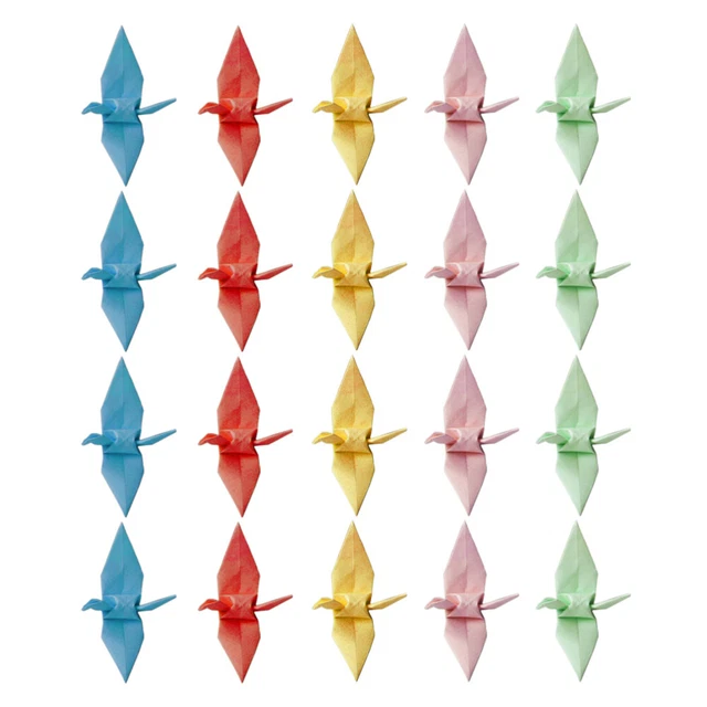 100 pz gru pieghevoli carta origami mix fai da te giapponese