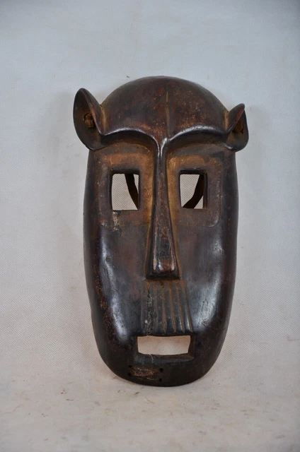 African art tribal, amazing KUMU mask from Congo DRC