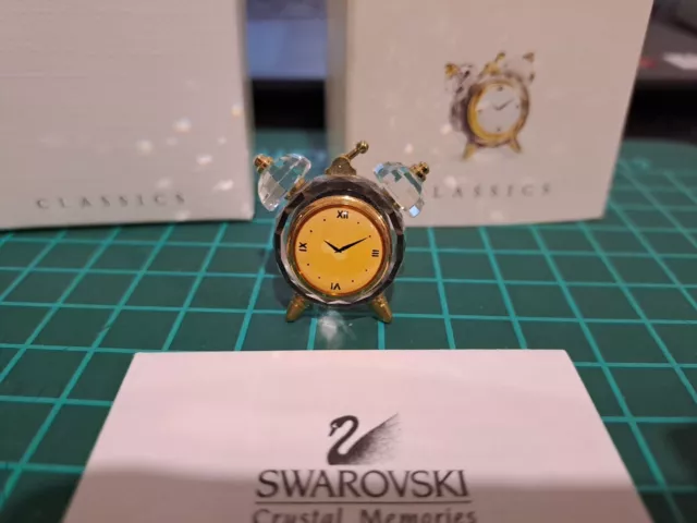 Swarovski Austria Crystal Memories Classics Clock With Original Boxes