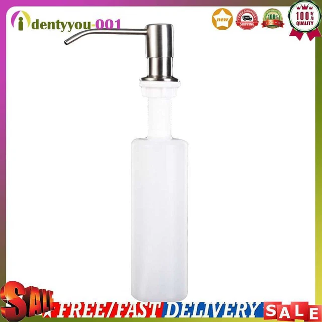 300 ml fregadero de cocina dispensador de jabón líquido acero inoxidable botellas de plástico fregadero