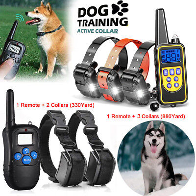 Dog Shock Collar With Remote Waterproof Electric For Large 880 Yard Pet Training
