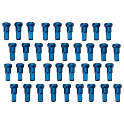Tusk Impact Wheel Replacement Spoke Nipple Kit Front Blue NPK-Q3-12 for ATV/UTV