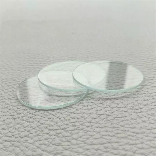 Flat Mineral Crystal Uhrglas Face Objektiv Ersatz Größen 35-40mm