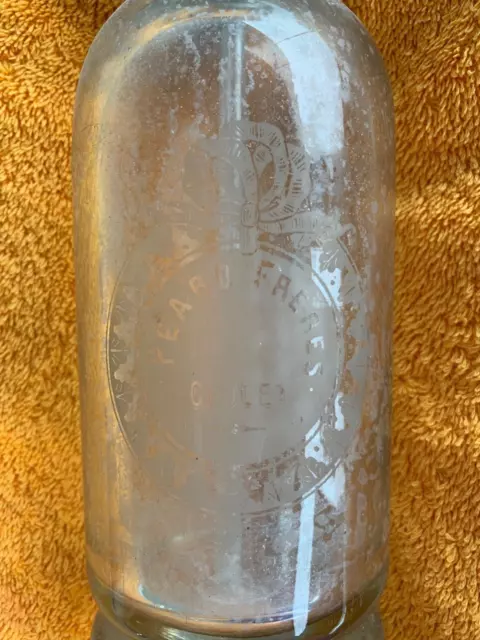 ANCIEN SIPHON, bouteille à eau de seltz  blanche 2