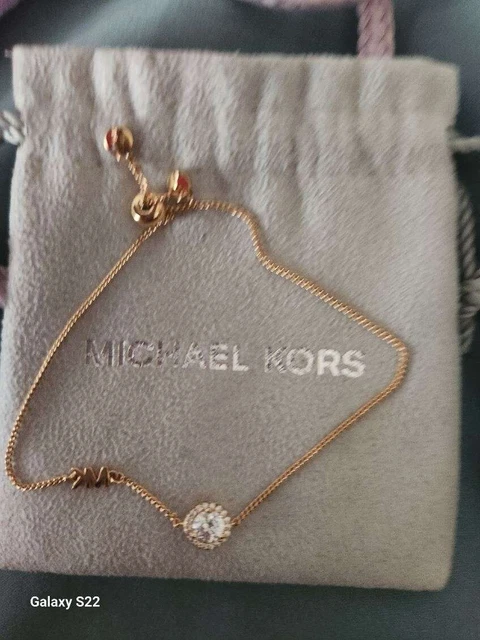MICHAEL KORS MKC1548AN040 MK Logo Bangle .925 Sterling Silver