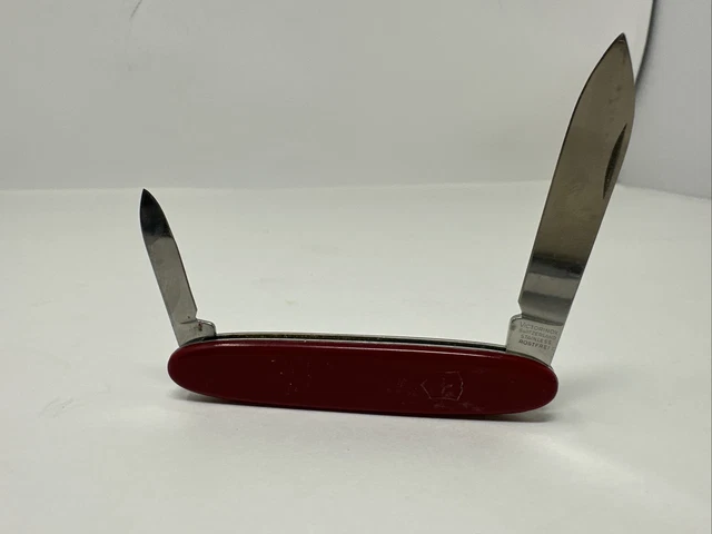 Vintage Victorinox Swiss Army 2 Blade Knife Rostfrei - Free Shipping