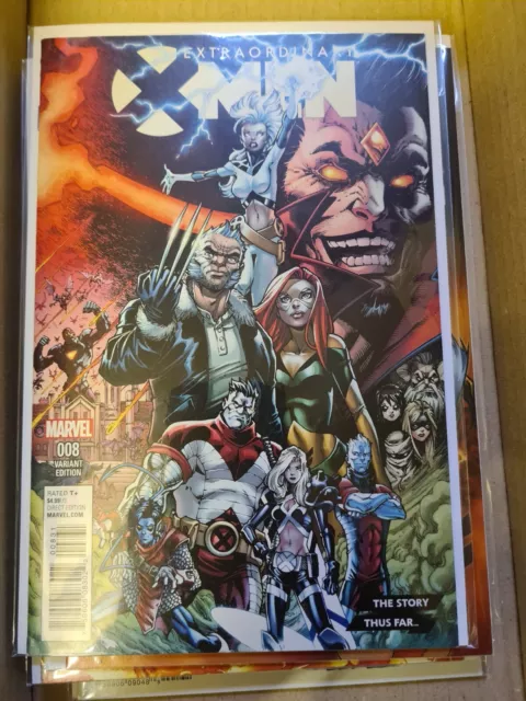 Marvel Extraordinary X-Men #8 Story Thus Far Variant High Grade Comic book
