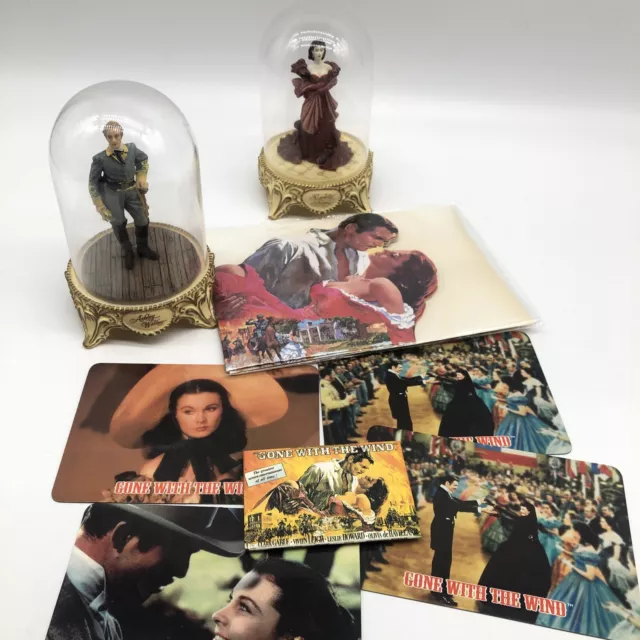 Lot SCARLETT'S SHAME Glass Dome Figurines Gone with the Wind 1993 Limited Magnet