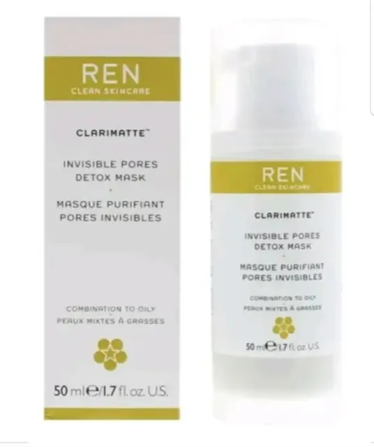 REN Clean Skincare Clarimatte Detox Maske unsichtbare Poren 50ml