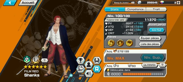COMPTE ONE PIECE bounty rush OPBR / 2 Ex Luffy 100 EUR 30,00 - FR