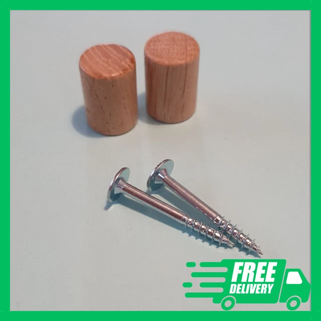 131389 X 2 (114667 X 2) IKEA Wood Knob BILLY Bookcase OXBERG Doors