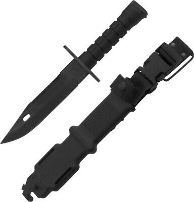 Ontario M9 Bayonet 12 1/8 overall. 7" 420 stainless blade with a non-reflective