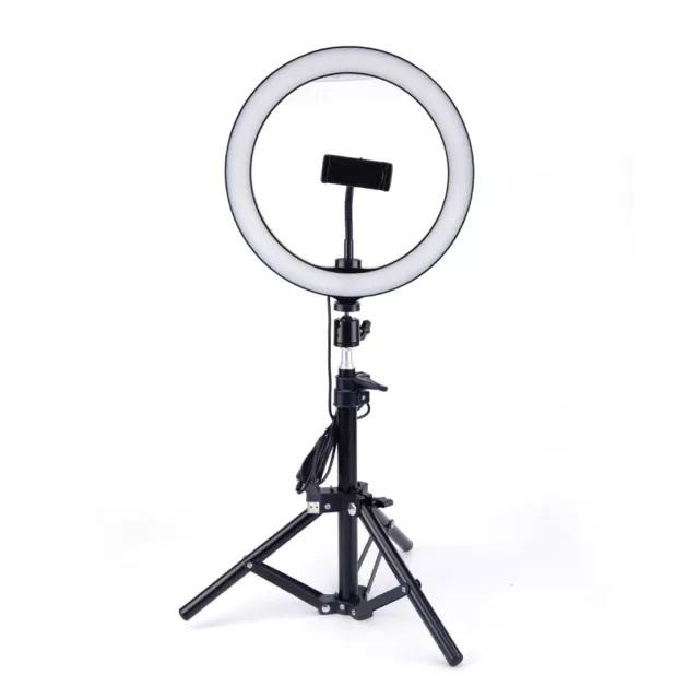 10" LED Dimmbar Ringlicht Ringleuchte Studiolicht für Selfie Live Makeup