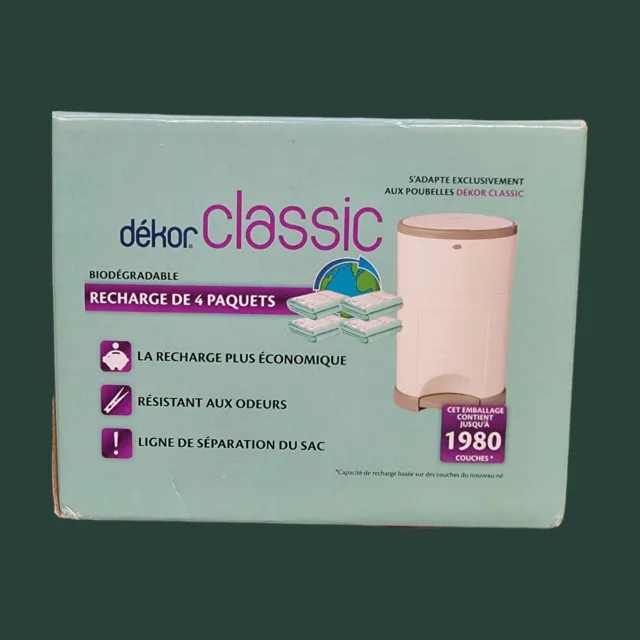 Diaper Dekor Classic Diaper Pail Liner Refills Biodegradable 3 Pack