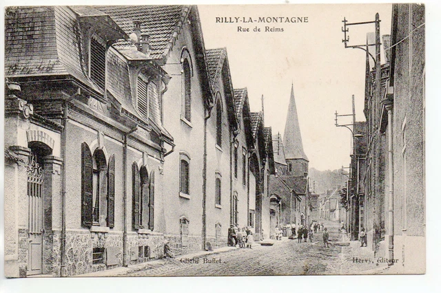 RILLY LA MONTAGNE - Marne - CPA 51 - la rue de Reims