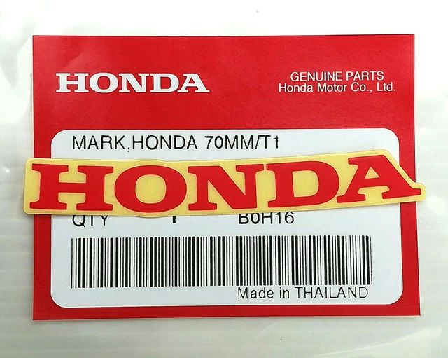 Originale OEM Honda 75701-S2A-000ZE Posteriore Emblema Rosso Nuovo