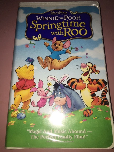Winnie The Pooh Springtime With Roo Vhs DISNEY'S WINNIE THE Pooh - Springtime With Roo VHS Klebeband Feder Time