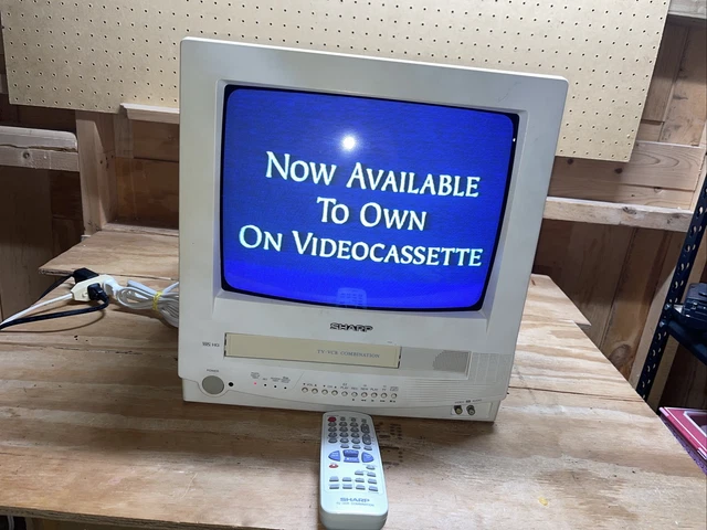 Sharp 13" Color TV VCR Combo Retro 90’s Gaming Television CRT 13VT-N150 W/Remote Sharp 13" Color TV VCR Combo Retro 90’s Gaming Television CRT 13VT-N150 W/Remote