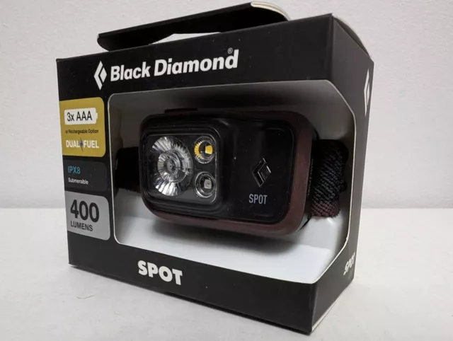 Black Diamond Spot 400 Lumen Bordeaux Head Torch Hybrid Dual Fuel New Unopen M1