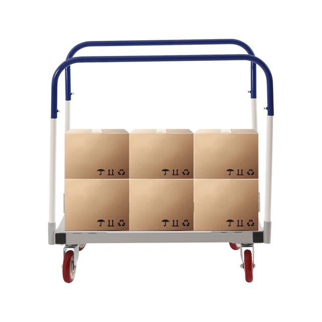1500 lbs Professional Panel Cart Dolly Rectangular Low Noise with 5inch Casters
