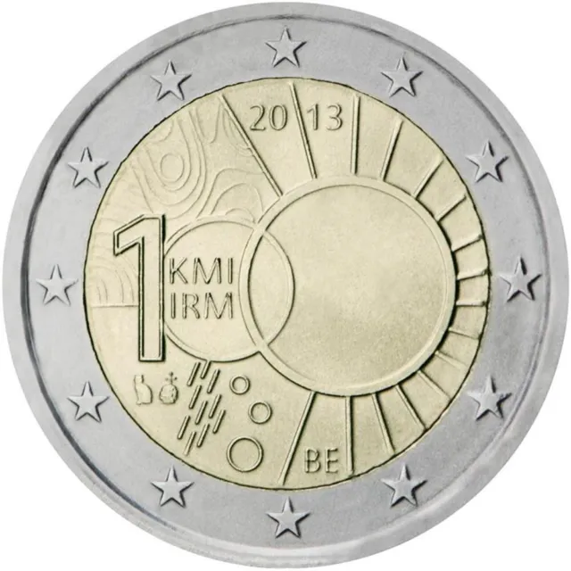 Belgio  2 Euro Commemorativo 2013 Istituto Metereologico Reale  -Fdc  Unc  Rolls