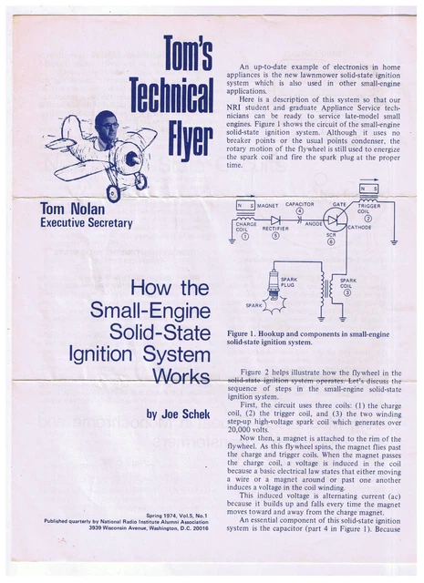 Tom's Technical Flyer How The Small Engine Solid State Ignition System Works
