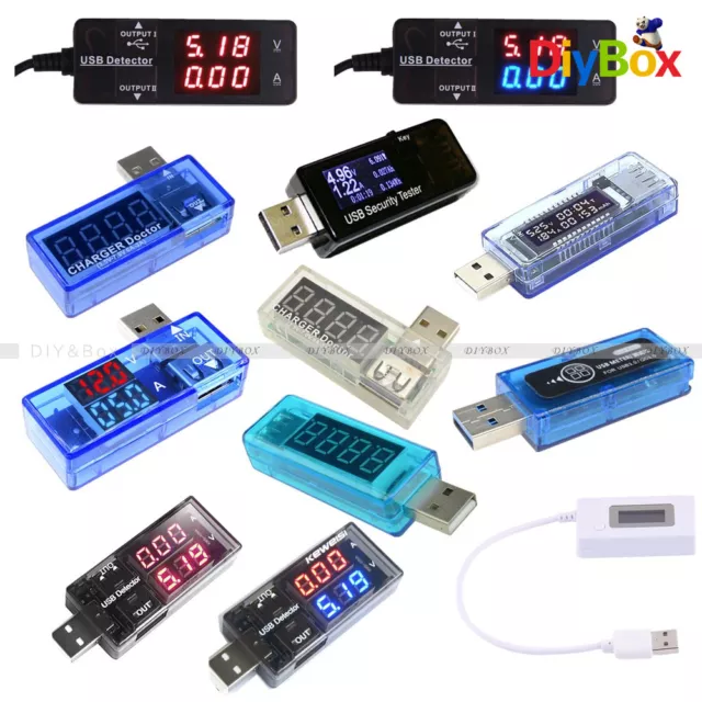 USB OLED LED Battery Charger Power Current Voltage Voltmeter Ammeter Detector