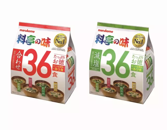 Japanese Restaurant Instant Miso Soup Ryotei no Aji 36 Servings From Japan