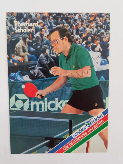 Eberhard Schöler - Tischtennis Vizeweltmeister 1969 - original Autogramm - ca. 1