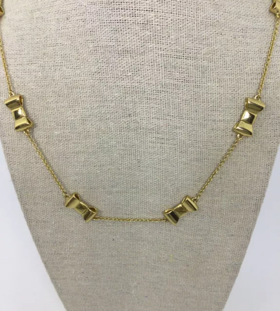 Kate Spade New York Goldtone Bow Station Necklace