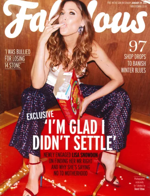 Fabulous Magazine: Lisa Snowdon, Susie Dent, Sam Bailey, Amanda Holden, 29.1.17