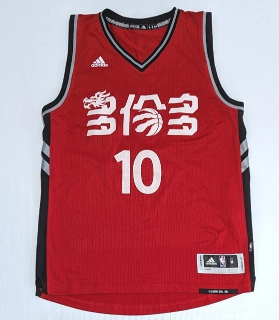 Adidas Toronto Raptors Chinese New Year #10 Demar DeRozan Mens NBA Jersey Medium