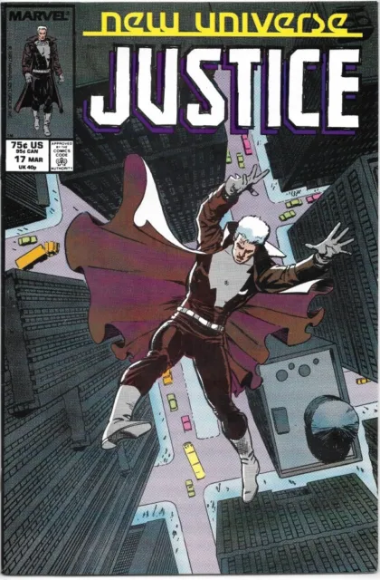 Justice Comic Book #17 Marvel Comics 1988 VERY FINE