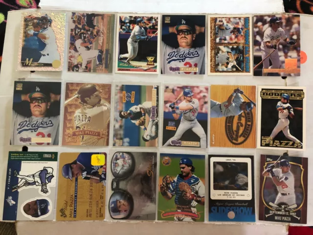 (40) Mike Piazza Inserts Only Lot All Los Angeles Dodgers Card Collection