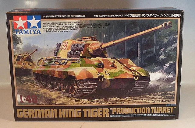 Coque Supérieure Tamiya 56017 Pour Char King Tiger 1/16 - Type VI Full Option