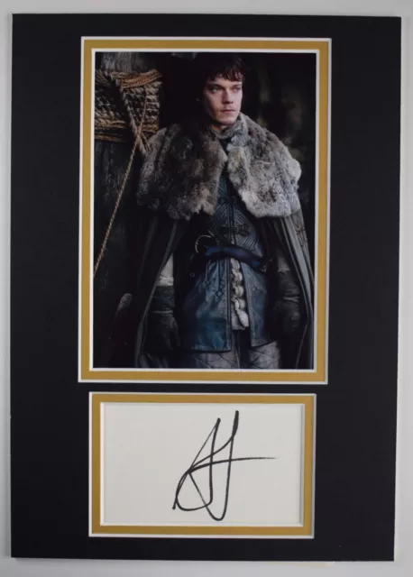 Alfie Allen Signed Autograph A4 photo display Game of Thrones TV GOT COA AFTAL