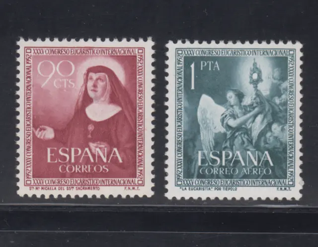 España 1952 Spain Nuevo Mint Mnh Spanien Espagne Edifil 1116-1117 Scott 792,C137