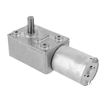 perfk DC 12V Motoriduttore Micro Worm Gear Motore Elettrico 3rpm Motore Riduttore Albero Lento Worm Gear 
